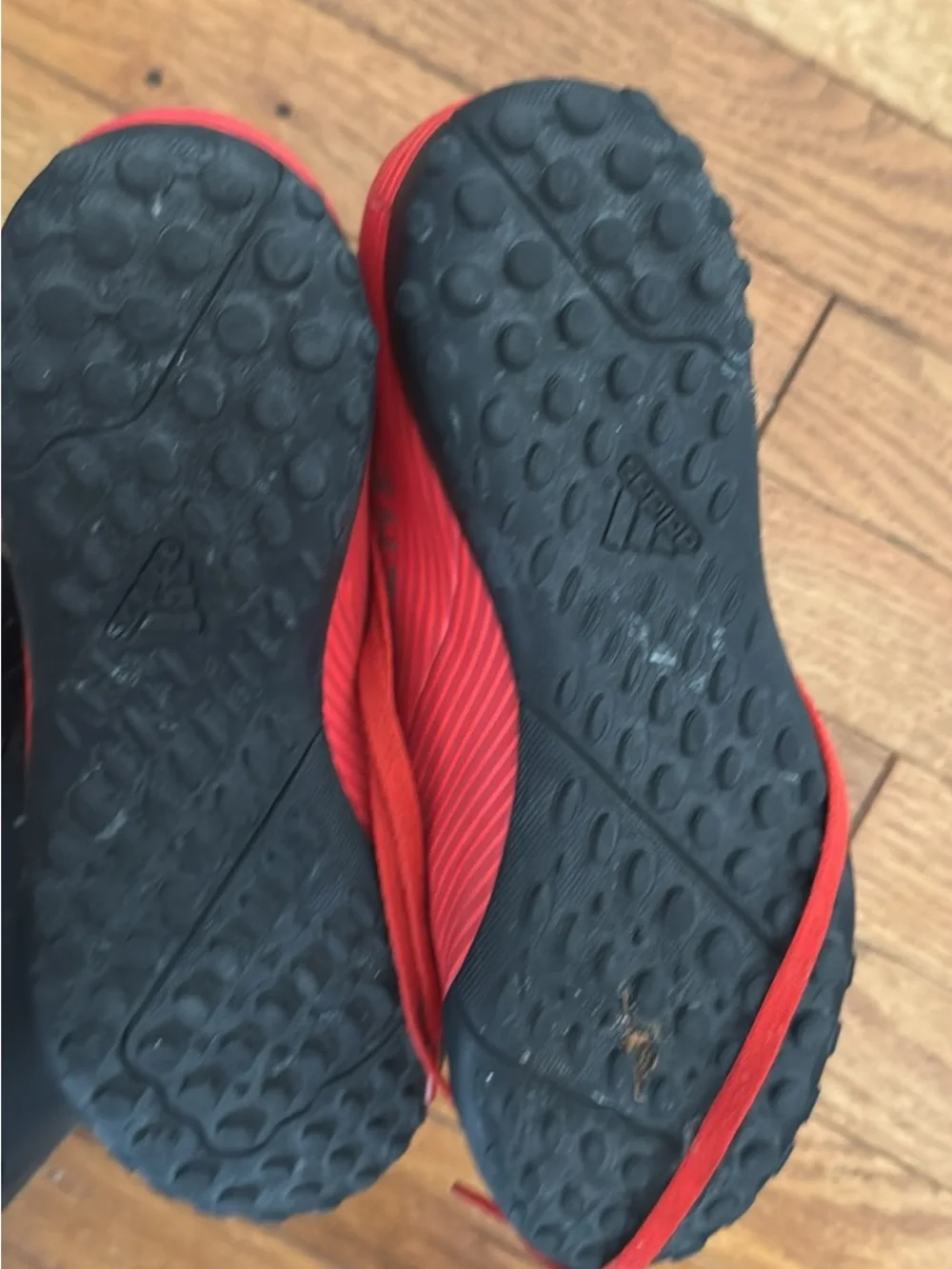 adidas Kids Red Lace-Up Athletic Sneakers